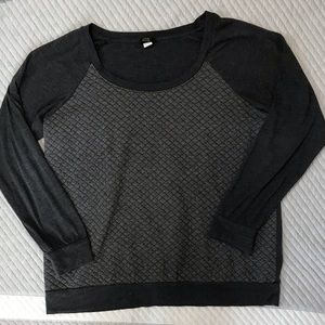 Torrid lightweight grey quilted sweater size 1X